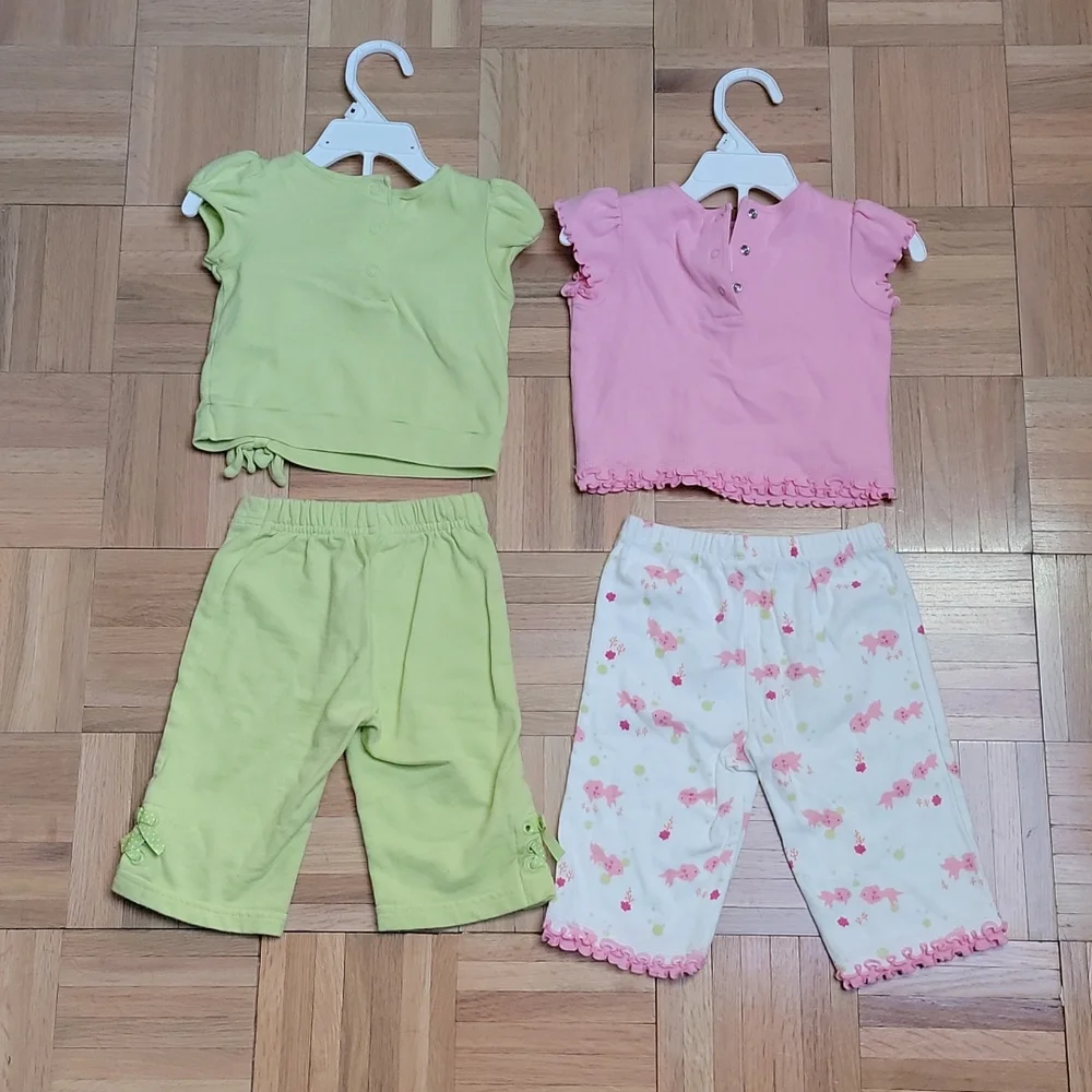 Gymboree lot of 2 Matching shirt & pants sets - like new - Picture 6 of 6